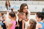 Olympic champion Alina Kabaeva with the participants of the Academy selection process