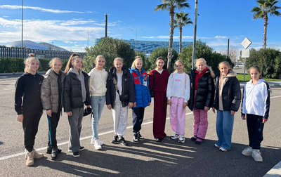 Academy gymnasts went on New Year holidays