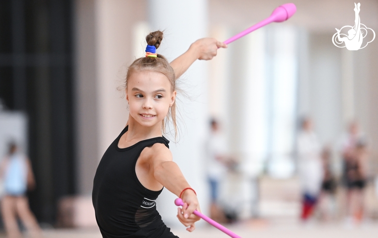 Elvira Belyaeva during a workout