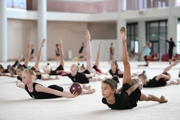 Academy students during the master class of Averina sisters