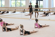 Ekaterina Belova during choreography class