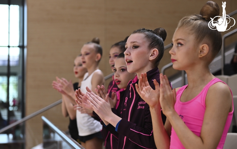 Participants of the All-Russian competition Formula of Victory watching performances