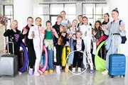 Team of young gymnasts from Novosibirsk