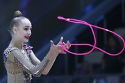 Natalia Usova (Uzbekistan) doing a jump rope exercise