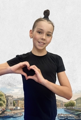 Маруся Норина из Москвы рассказала, что художественная гимнастика для нее — это рискованность и элегантность