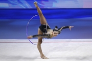 Lala Kramarenko (Russia) during exercise with a hoop