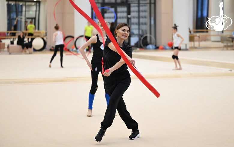 January 29, 2026. Olympic champion Alina Kabaeva during training at the Academy