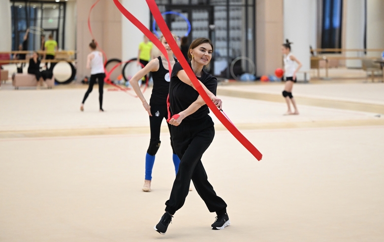 January 29, 2026. Olympic champion Alina Kabaeva during training at the Academy