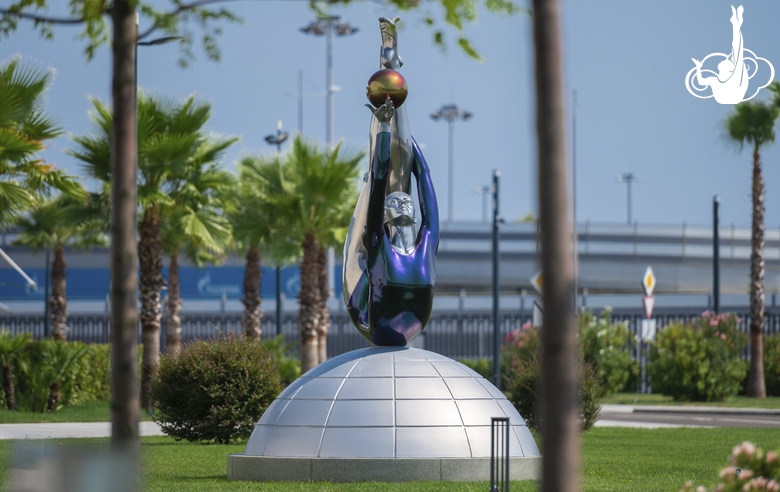 Sculpture in front of the Academy building