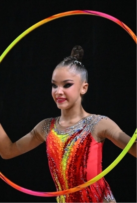 Following the first day of the Crystal Rose international tournament in Minsk, Ksenia Savinova holds second place