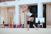 Alesya Naifonova during a training session at the Academy