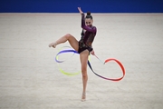 Silva Sargsyan during the ribbon exercise