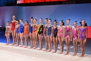 Pre-juniors at the award ceremony of the international tournament
