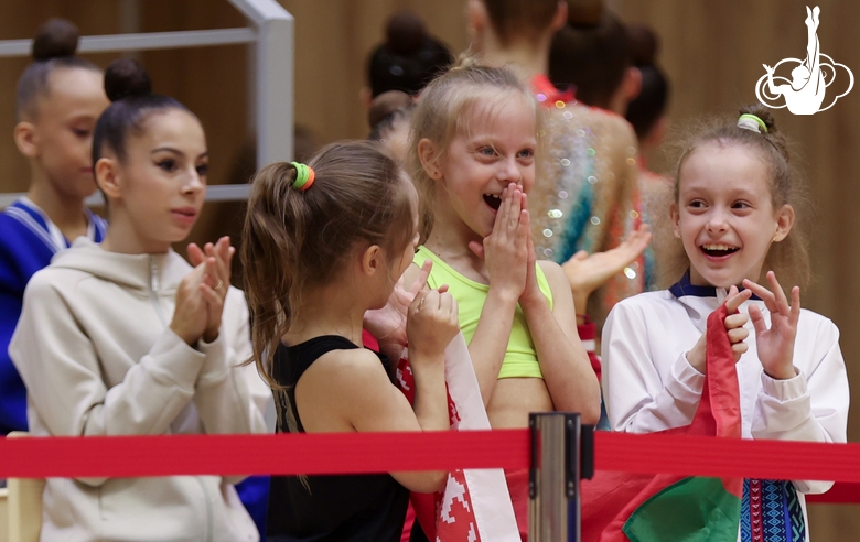 Gymnasts at the Sky Grace Grand Prix tournament