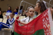 Young  gymnasts at the Sky Grace Grand Prix tournament