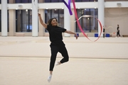 Olympic champion Alina Kabaeva explains the ribbon exercise technique