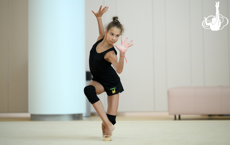 Alexandra Kiryushina during the recovery camp at the Academy