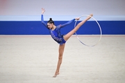 Ulyana Yanus during the hoop exercise