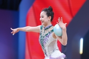 Xu Wenqi during the ball exercise