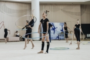 Young athletes participate in object training at the training camp