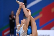 Vladislava Nikolaenko during the ball exercise