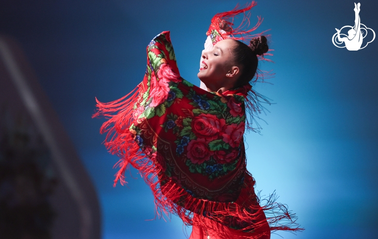 Mariia Borisova during the Oh, It's Not Yet Evening routine