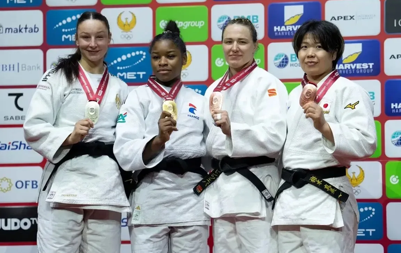 На турнире мировой серии «Большой шлем» в Ташкенте наши дзюдоисты завоевали четыре медали