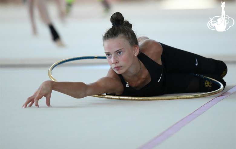 Anastasia Vlasenko during the recovery camp at the Academy