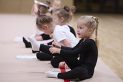 Young gymnasts during Academy selection