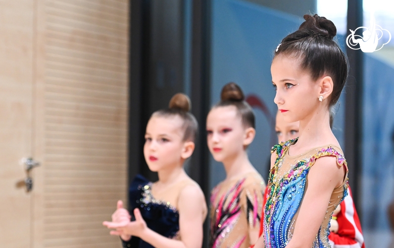 Young gymnasts during the Way to Victory tournament