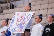 Gymnasts at the all-Russian Sky Grace Cup competition