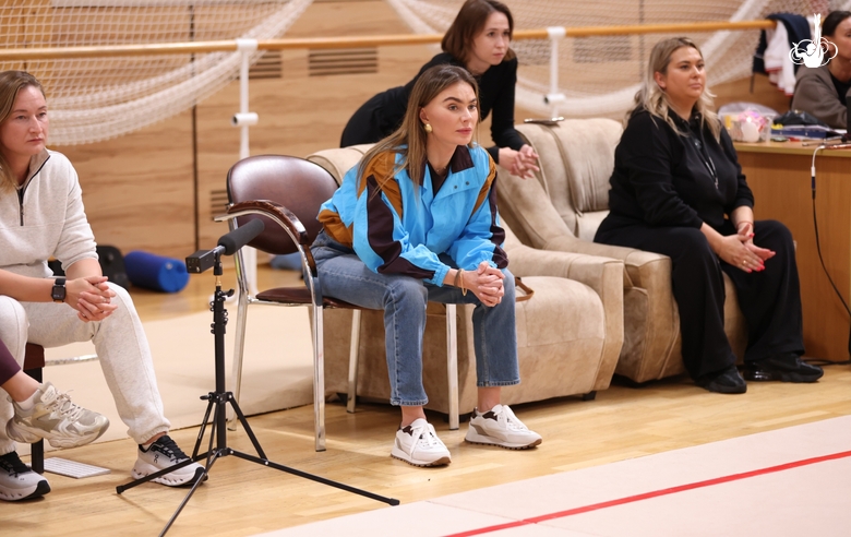 October 6, 2026. Olympic champion Alina Kabaeva during a training session in Novogorsk