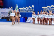 Gymnasts at the opening ceremony