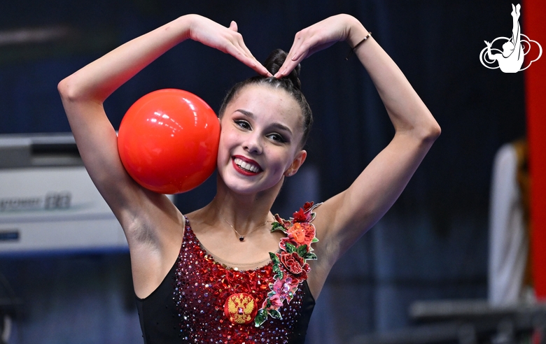 Mariia Borisova after the performance