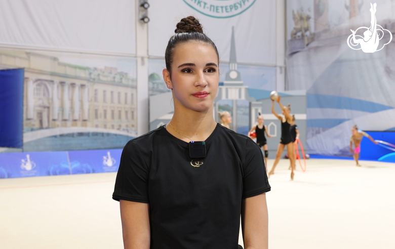 Elvira Krasnobaeva spoke about new programs at the Sky Grace Tournament in St. Petersburg