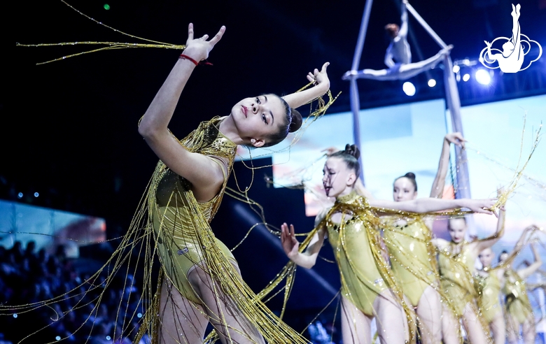 Gymnasts during the gala show