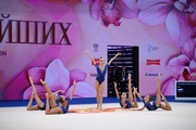 Sirius group team gymnasts during their hoop exercise