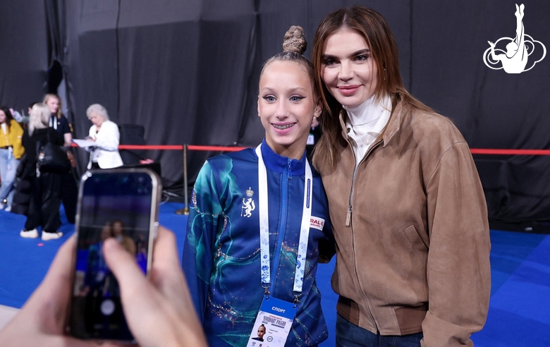 Олимпийская чемпионка Алина Кабаева на чемпионате России в Москве