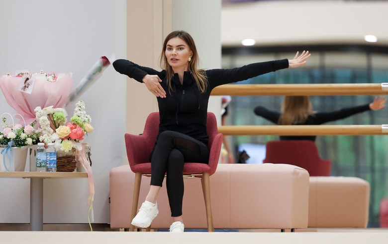 May 20, 2026. Olympic champion Alina Kabaeva during training at the Academy