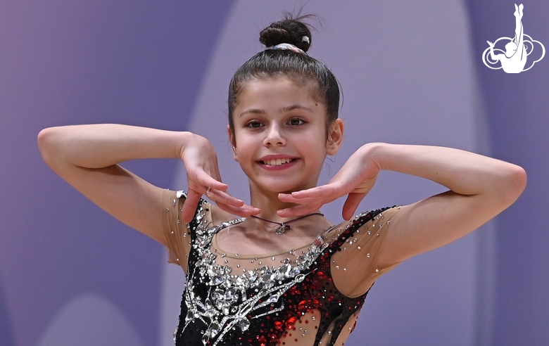 Karolina Tarasova at the control training session