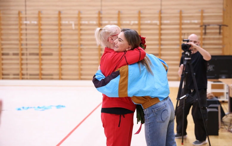 6 октября 2026 года. Олимпийская чемпионка Алина Кабаева с заслуженным тренером России Вероникой Шатковой