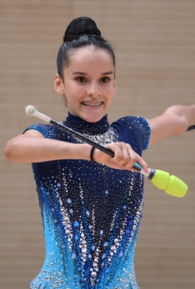 Гимнастка с Кубы Изабелла Рохас вышла в финал Панамериканского чемпионата в упражнении с булавами