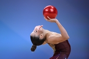 Milena Shchenyatskaya during the ball exercise