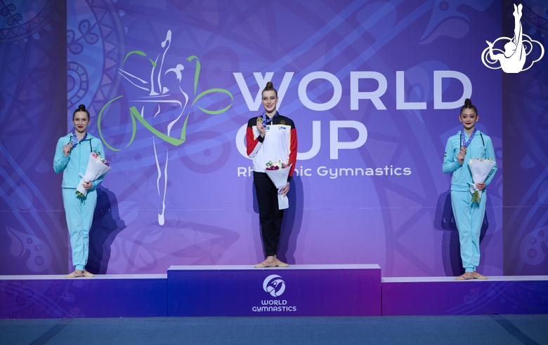 The podium of the clubs final