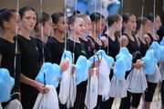 Training camp participants during the final concert