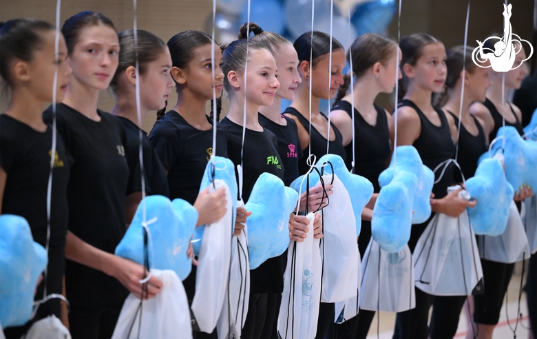 Training camp participants during the final concert