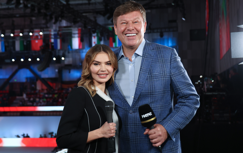 November 16, 2025. Olympic champion Alina Kabaeva and sports journalist Dmitry Guberniev