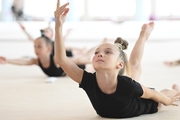 Gymnast from Belgorod  during class