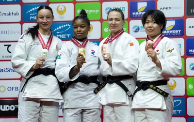 На турнире мировой серии «Большой шлем» в Ташкенте наши дзюдоисты завоевали четыре медали