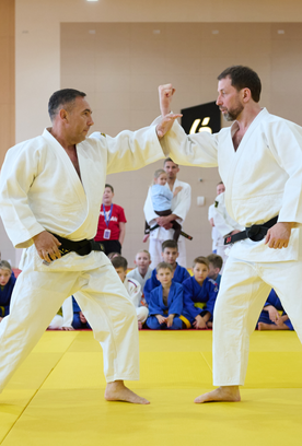 The Judo Festival has started at the Martial Arts Academy
